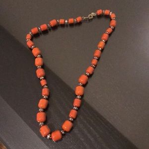 J.Crew orange beaded Necklace